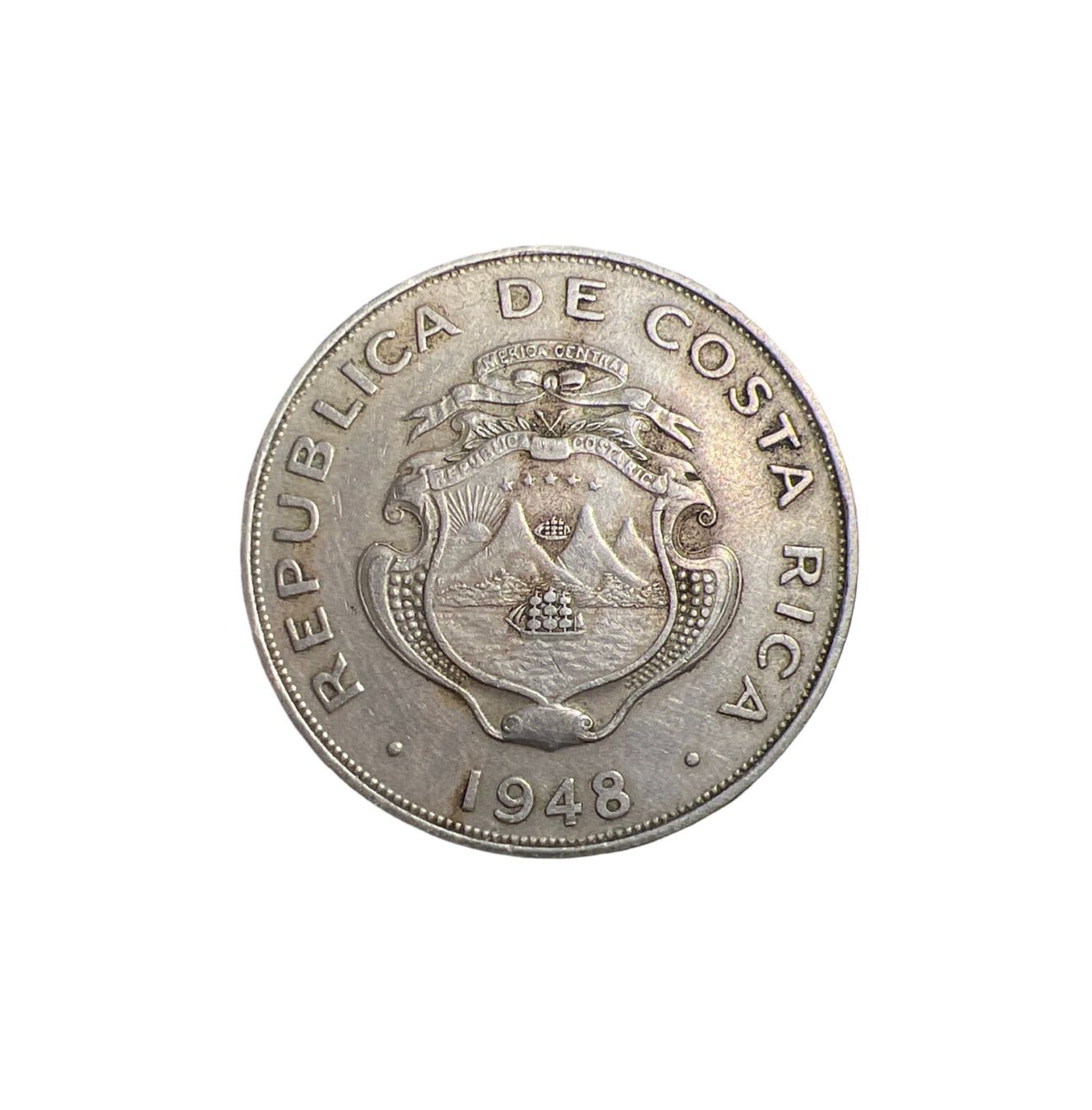 Tutti le monete: 1 colon Costa Rica - 1948 – Usato da Vuadens venduto da Numispot 1