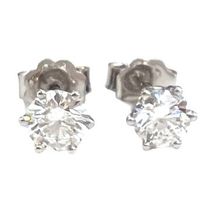 1.00ct. D/SI Solitärohrstecker mit Diamanten WG, LP 7.900,-
