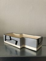Mid-century modernist ikebana vase schale