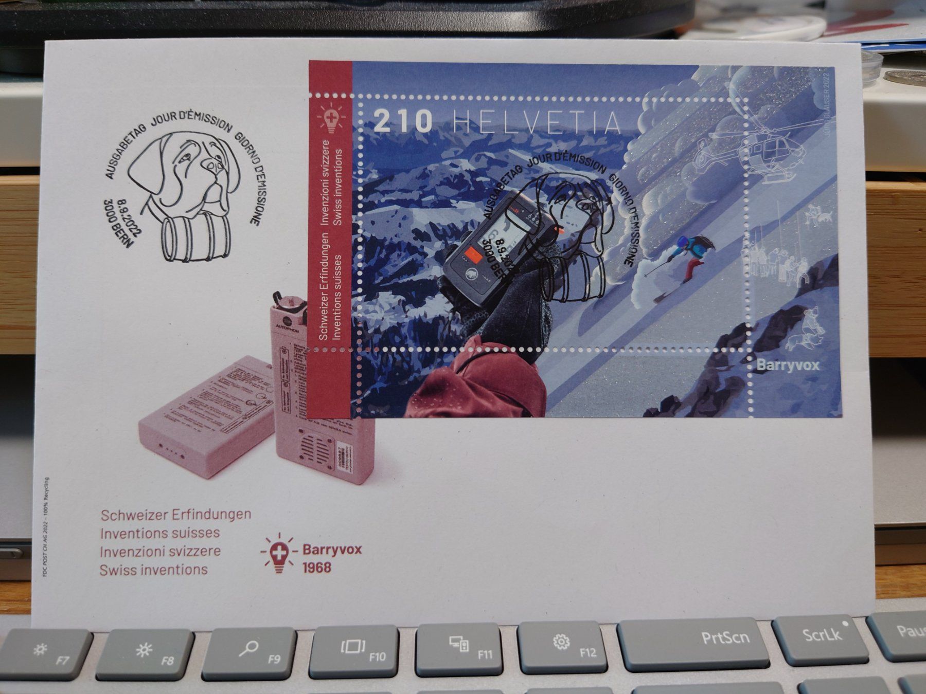 Tutti i francobolli: FDC Sonderblock Barryvox – Usato da Rickenbach SO venduto da Bytebull