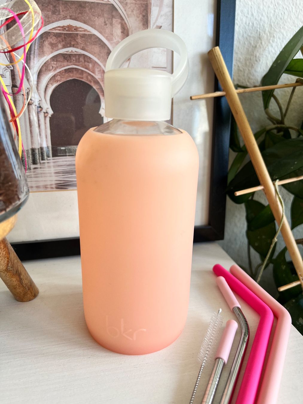 Borracce & Thermos: Bkr Flasche / Glas / rosa silikon – Usato da Effretikon venduto da YaMn