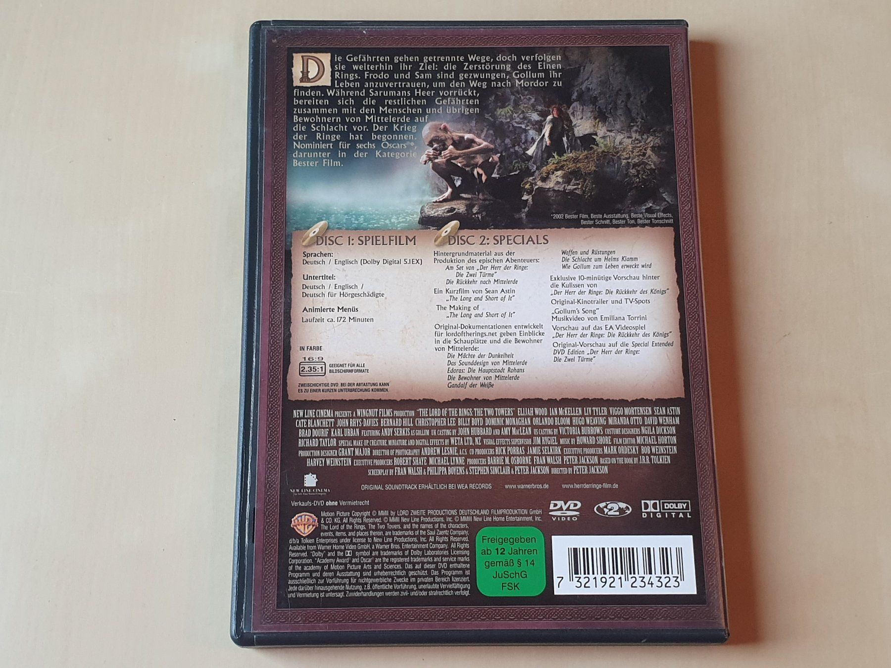 Tutti i DVDs: Der Herr der Ringe die zwei Türme – Usato da Stansstad venduto da collectorsshop 1