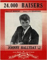 Johnny Hallyday - Partition musicale / 24'000 baisers