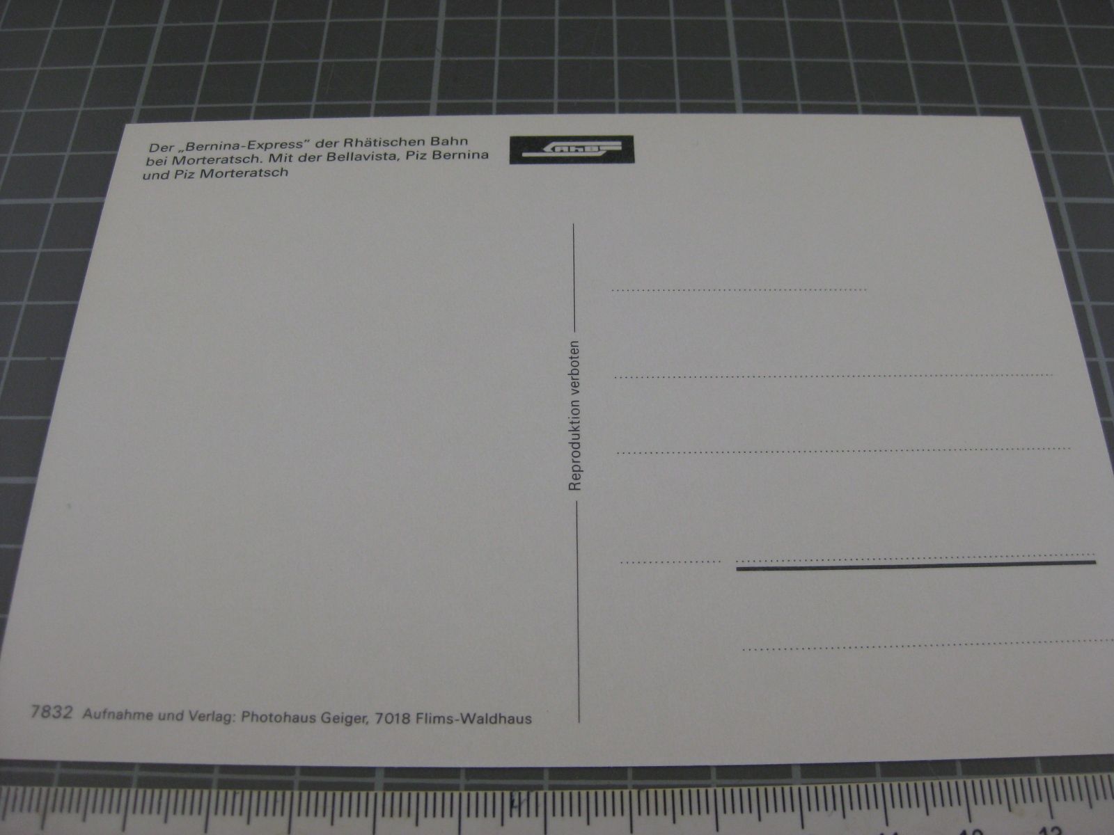 Cartoline postali: Berninabahn, Rhätische Bahn RhB – Usato da Malters venduto da Marosko 1