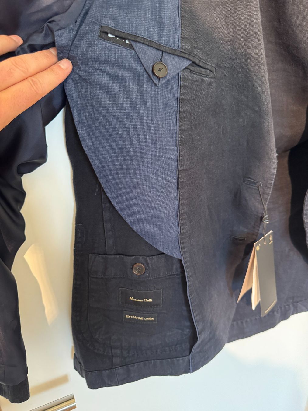 Massimo Dutti Giacche: NEU Jacket Blazer Leinen Dunkel-Blau MASSIMO DUTTI 48 / M – Usato da Männedorf venduto da LTMCS 6