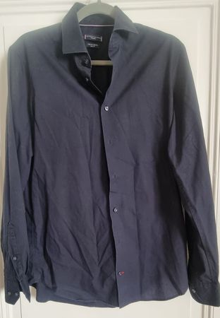Tommy Hilfiger Hemd dunkelblau Slim Fit Grösse M