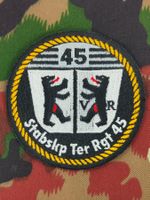 Verbandsabzeichen Ter Rgt 45 Stabskp