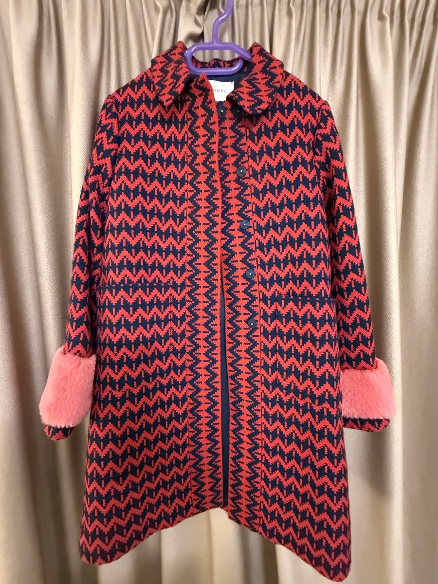 Gucci Mäntel: Gucci Wool Coat - Size 10 - Red and Navy - Fall/Winter – Neu (gemäss Beschreibung) aus Meilen von babanova 2
