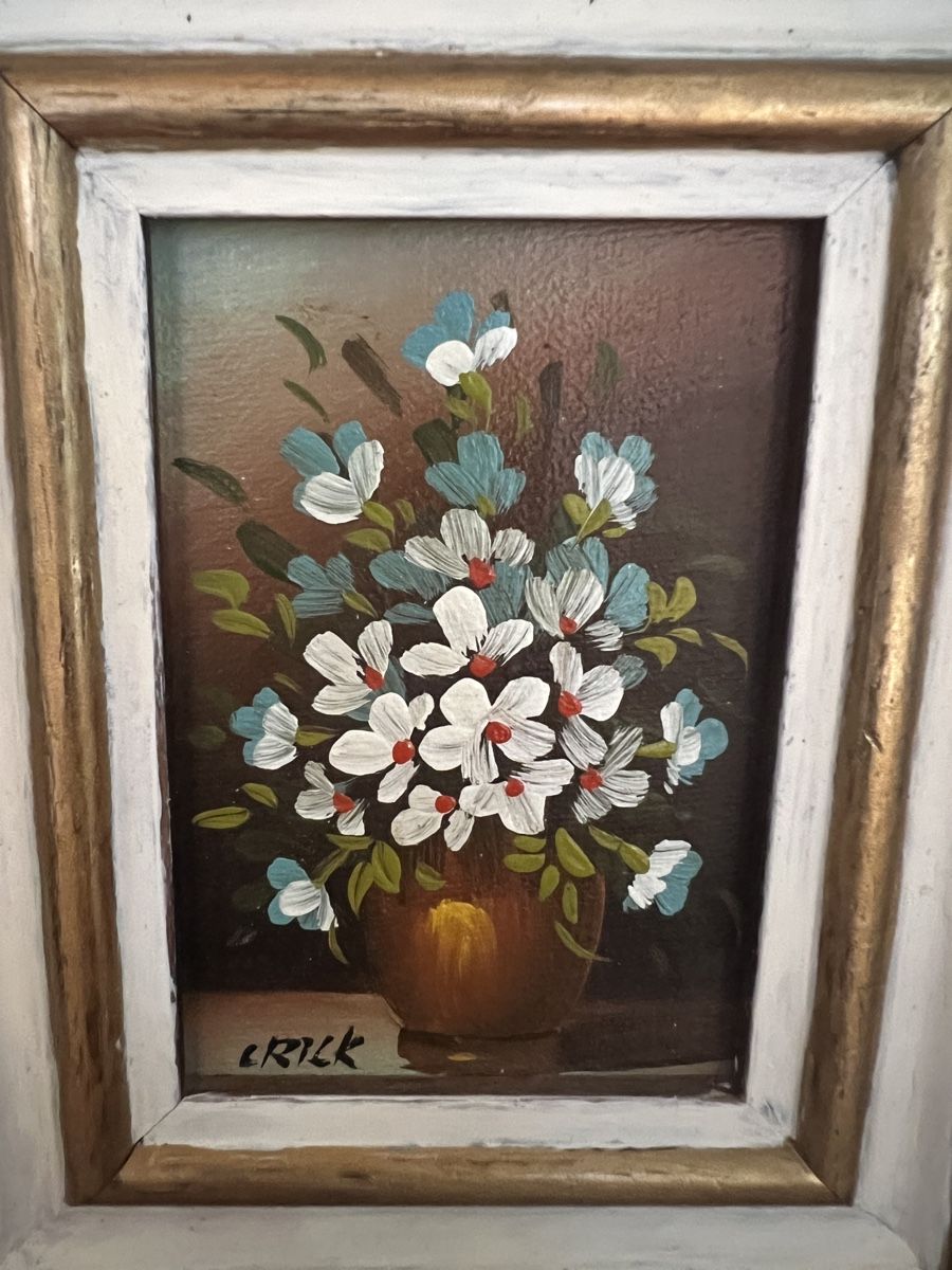 Gemälde: Floral painting in frame – Gebraucht aus Ebertswil von Aayra 1