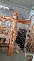 Holzkreuz mit Jesus Figur, Handarbeit, Top Zustand!