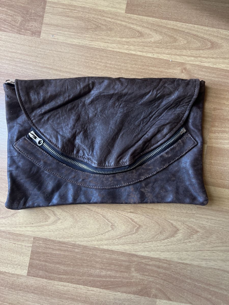 Borse da donna: Pele Che Coco Clutch, braunes Leder – Usato da Linden venduto da Annelie12