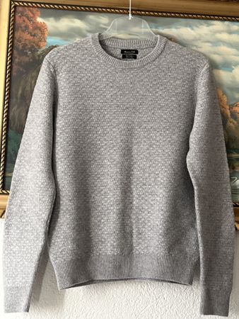 Massimo Dutti Wolepulover mit Kaschmir Gereinigt Gr M / S