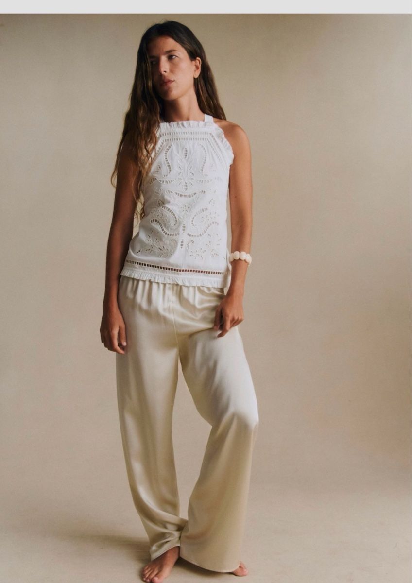 Sezane Hosen: Sezena Silk pant – Neu (gemäss Beschreibung) aus Zürich von Meiyi_zurich2021 2