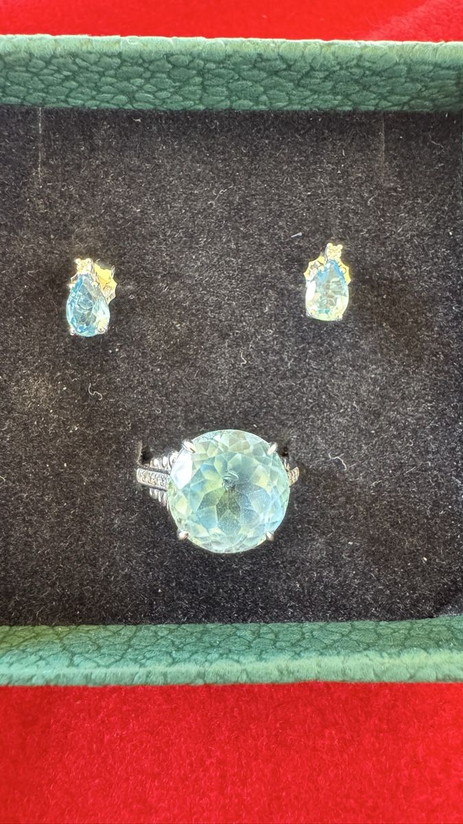 Altri gioielli: Set 14k Grosser Topas Ring mit Ohrringen – Nuovo (secondo la descrizione) da Untersiggenthal venduto da TimeandShine