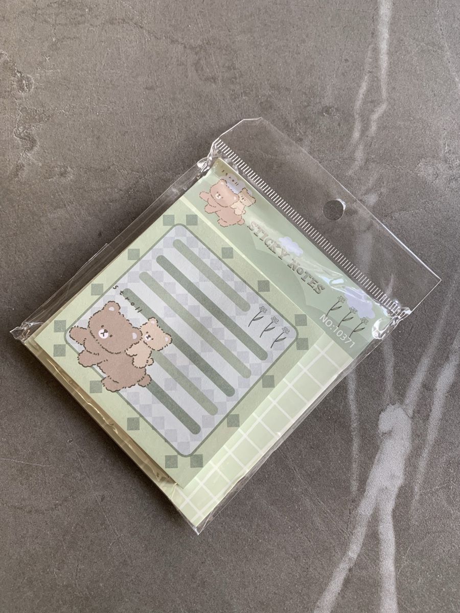 Aufkleber: Sticky Notes - Bär – Neu und originalverpackt aus Küttigen von sailormars