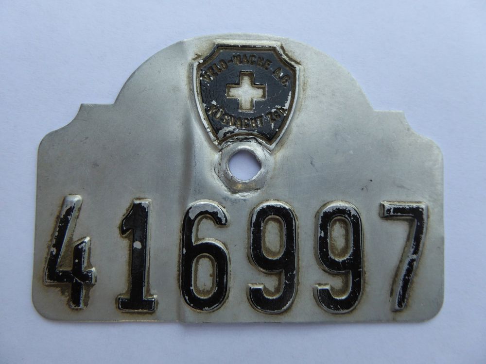 Velonummer Velowache Küsnacht ZCH 416997 (Gebraucht) in Stadel ...