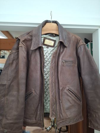 Lederjacke Redskins braun Grösse L gebrauchter Zustand
