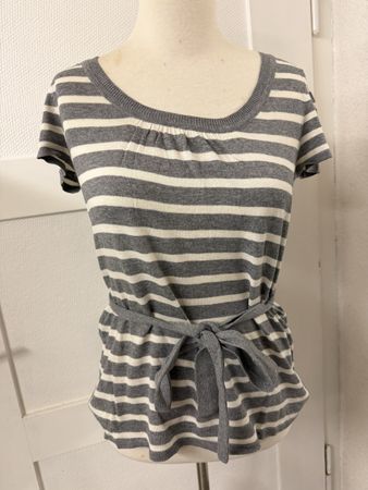 H&M Shirt, Gr. S, grau/weiss gestreift, Top Zustand👍