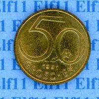 ATS___0.50 1991 -vz 50 Groschen