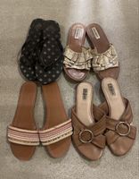 Sommer-Sandalen-Paket: 4 Paar, Grösse 39