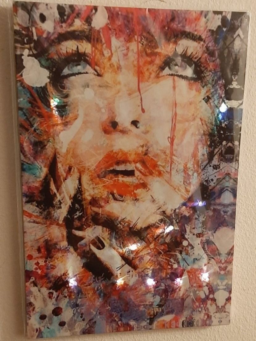 Poster & Bilder: Woman color face Kunst LED Bild – Neu und originalverpackt aus Kilchberg ZH von ruedi34 1