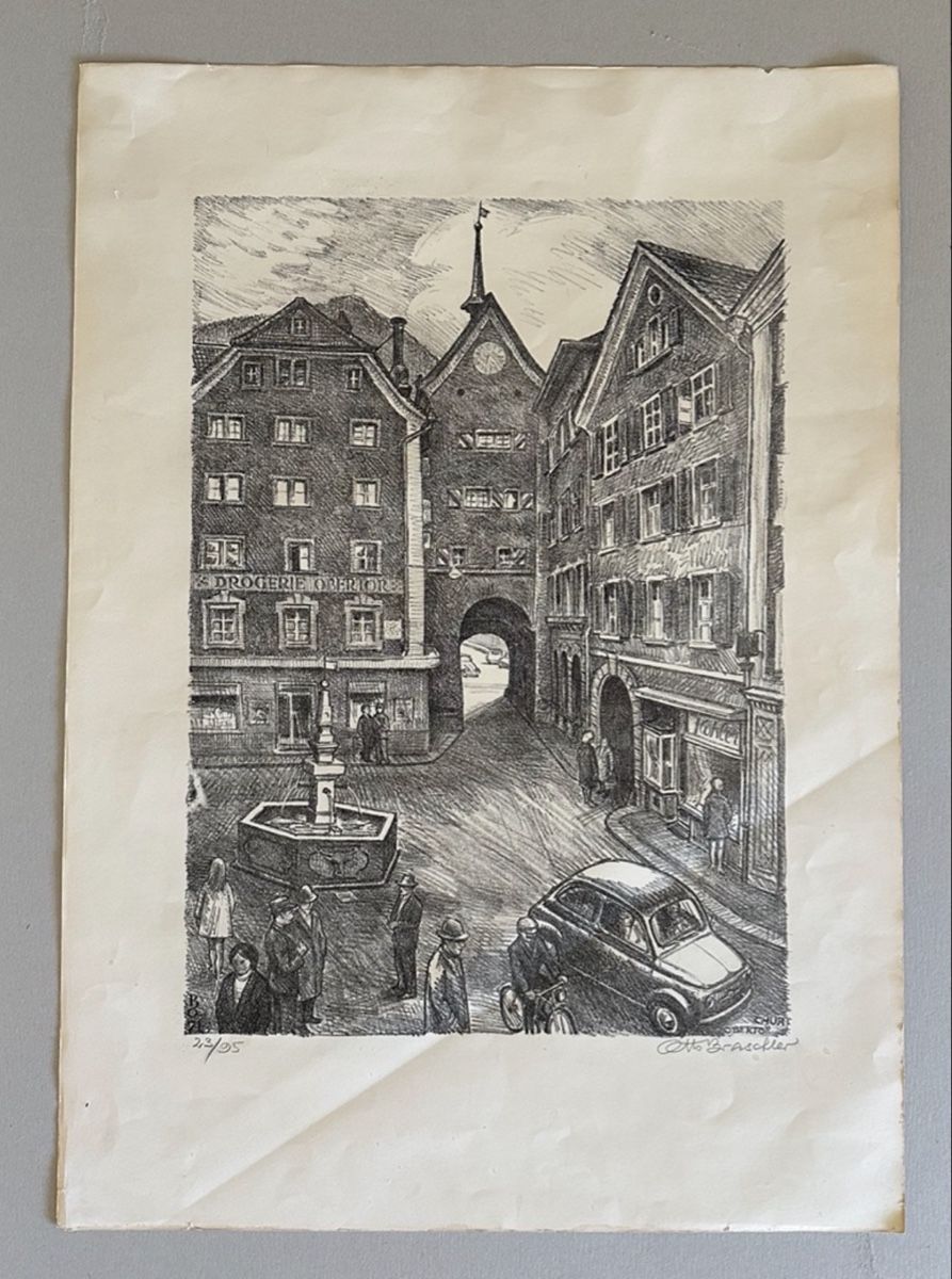 Poster & Bilder: 4 Bilder Otto Braschler (Set) – Gebraucht aus Chur von Tenorio 1