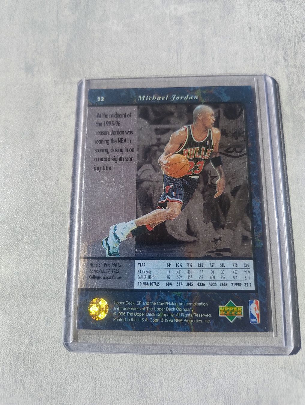 Nba Sammelbilder & Trading cards: NBA 1995 SP #23 MICHAEL JORDAN – Neu (gemäss Beschreibung) aus Martigny von jul_7s5x 1