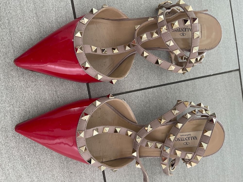 Escarpins Red Valentino En Tulle Gris - Taille 36.5 (US 6.5) - Talons Hauts Avec Nœud - Occasion Pre-owned