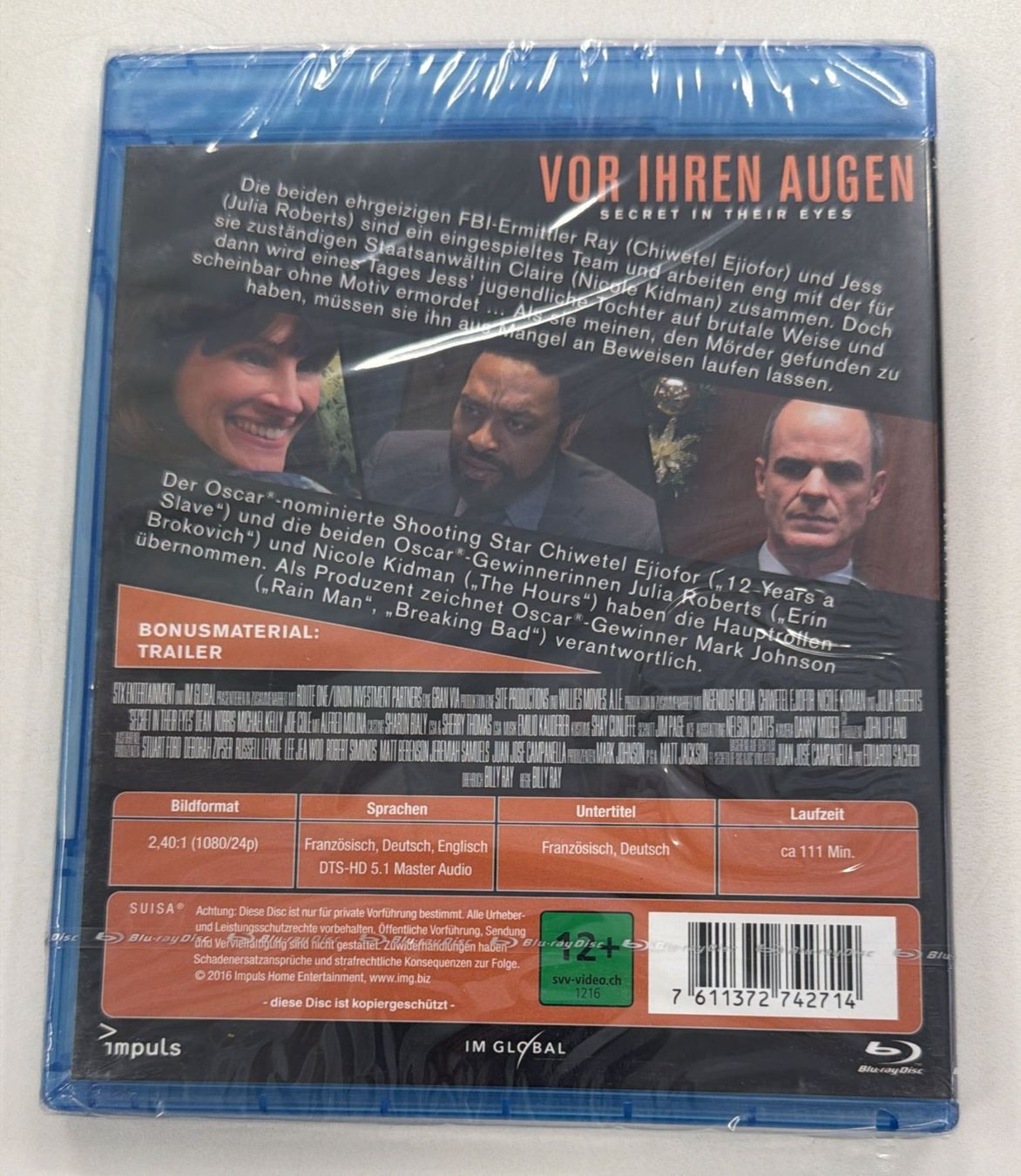Tous les DVDs: VOR IHREN AUGEN BLU-RAY – Neuf avec emballage d'origine à Zürich par freioccasionen 1