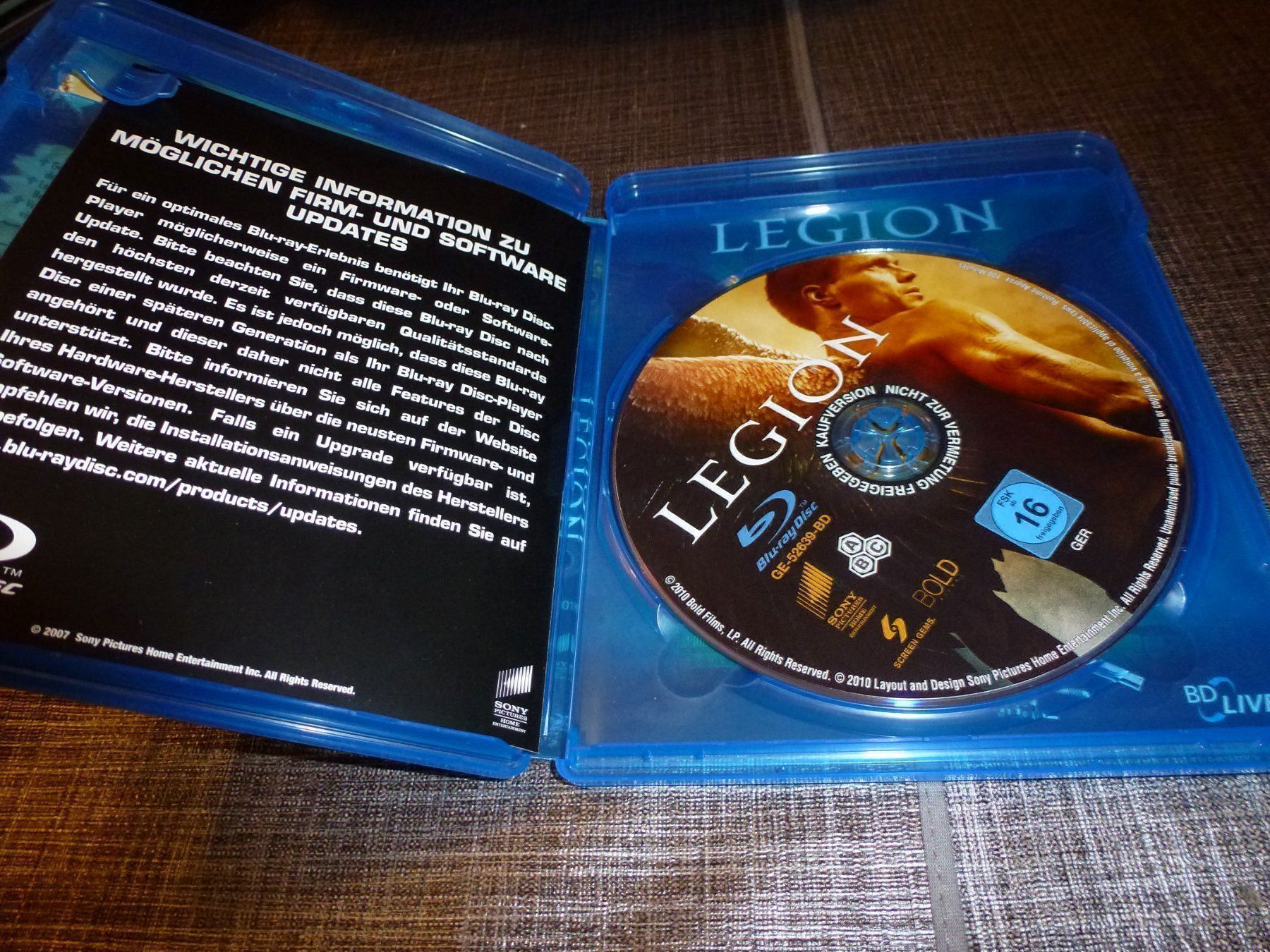 Tutti i DVDs: Legion BLU-RAY – Usato da Olten venduto da Disc-Verkauf 1