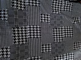 Stoff Jersey, mit Karo Muster