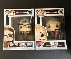 Lot de 2 Funko Pop The Big Bang Theory, Amy+Penny