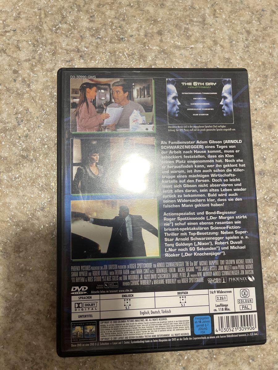 Alle DVDs: DVD The 6th Day – Gebraucht aus Sempach von Nimsaj5 1