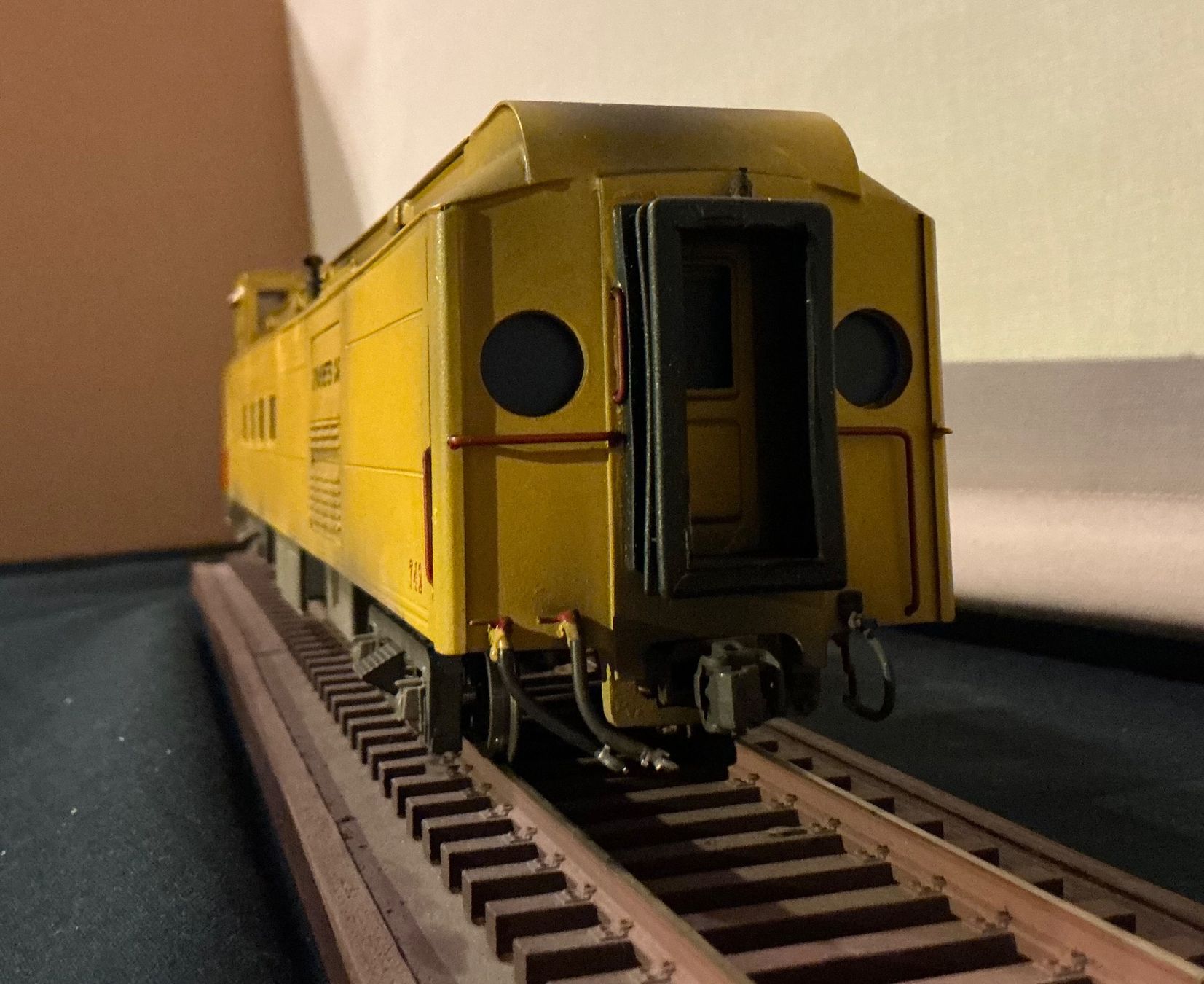 Modellini di ferrovie: Spur 0. Dynamometer Car der Pennsylvania, 2-Leiter, Messing – Usato da Neerach venduto da Amtrak283 3
