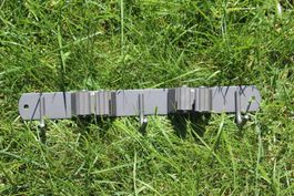 Mopp Besen Edelstahl Halter Wandmontage 2xClip 3xHaken