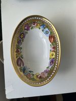 Antikes Schälchen Arzberg H.Walter handbemalt Blumen Goldran