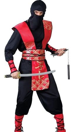Ninja Kostüm, Fasnacht, Halloween, Grösse L