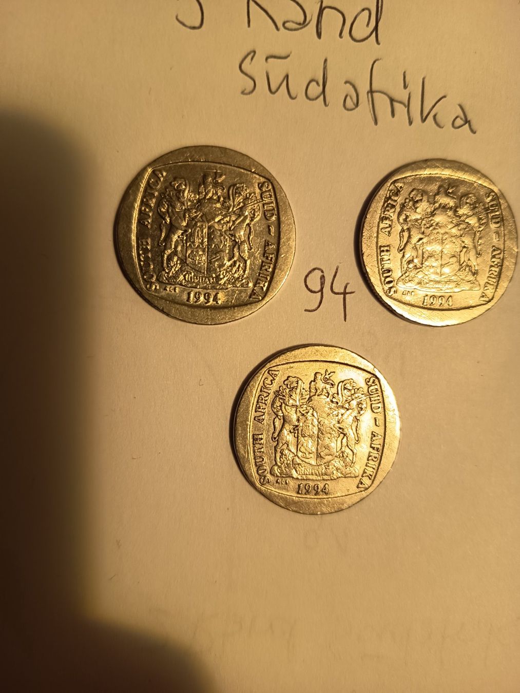 Tutti le monete: 5 rand 3x 1994 südafrika gripnr107 – Usato da Wattwil venduto da LuckyLegoandCoins 2