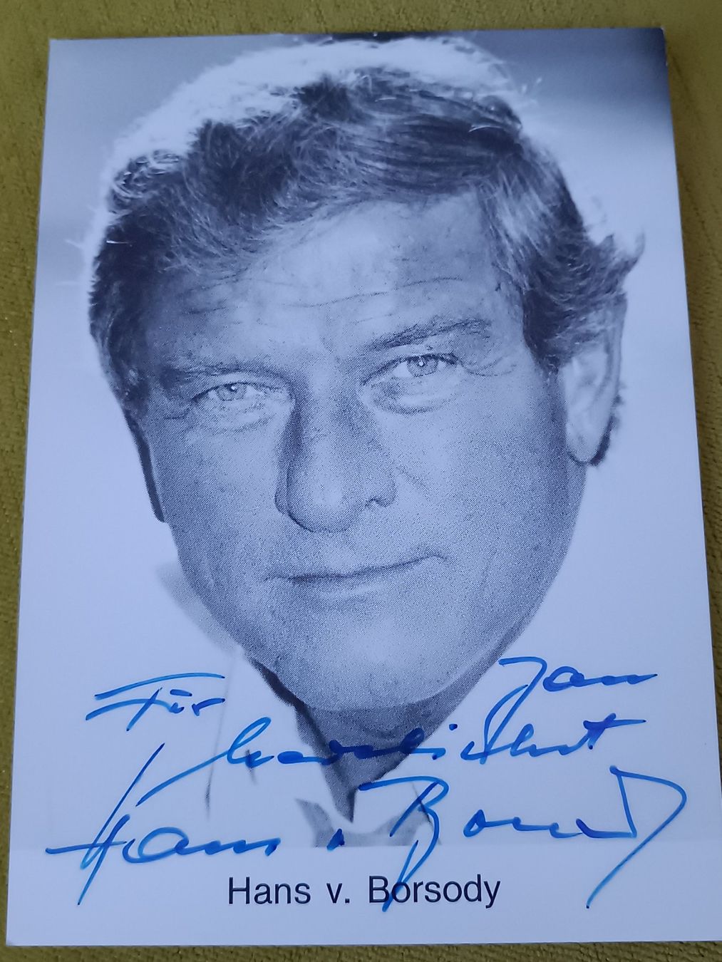 Autographes: Hans v. Borsody - handsignierte AK – D'occasion à Menziken par Autogramme