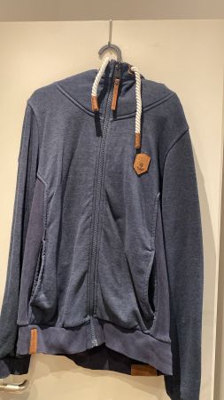 Naketano Kapuzenjacke blau gebraucht guter Zustand Gr. XL