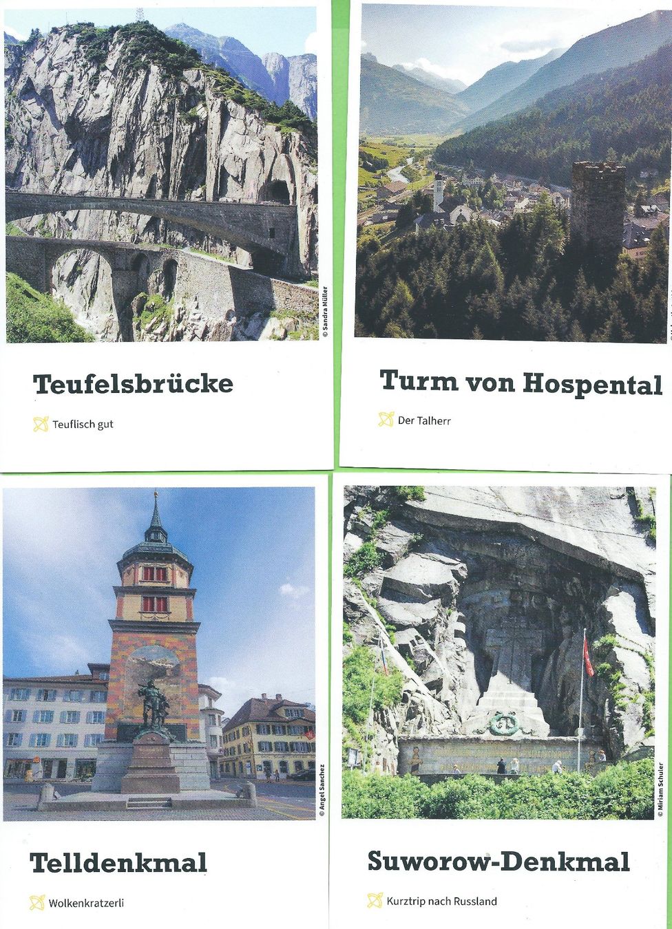 Cartoline postali: 7 Ansichtskarten Kanton Uri – Usato da Zürich venduto da t24_de