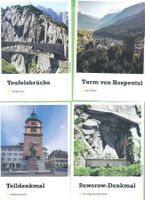 7 Ansichtskarten Kanton Uri