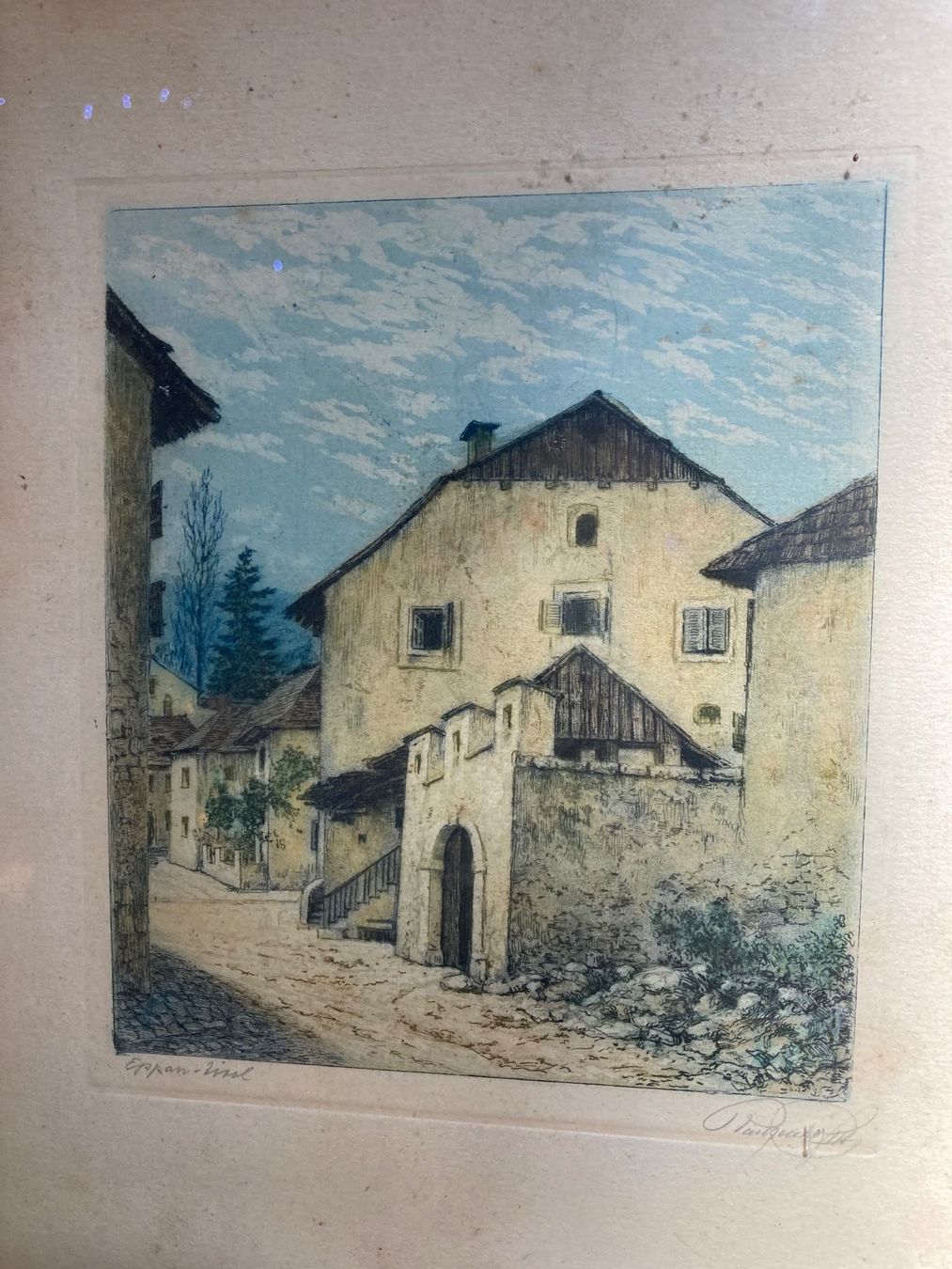 Incisioni: Gravure Gravur Eppan signé signiert – Usato da St-Cierges venduto da LeRegain 1