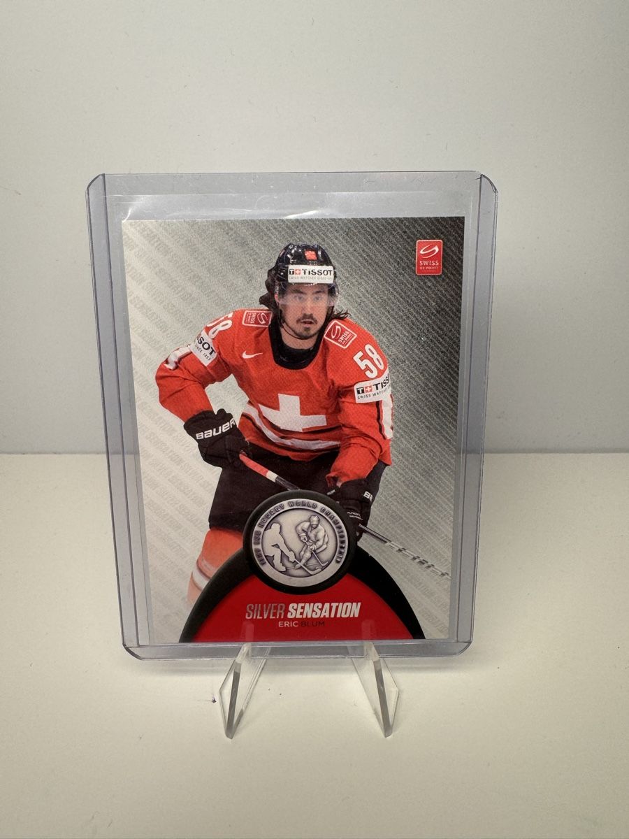 NHL Sammelbilder & Trading cards: Eric Blum Schweizer Nati Sammelkarte Silber 2012/13 PCAS – Neu (gemäss Beschreibung) aus Zug von Lingyan