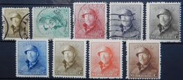 Belgien ex. Kat. 146-154 */gest. 1919/20