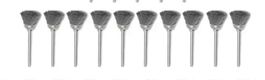 10 STK  / 3 mm Schaft Polieren Silver Set Farbe Silver!