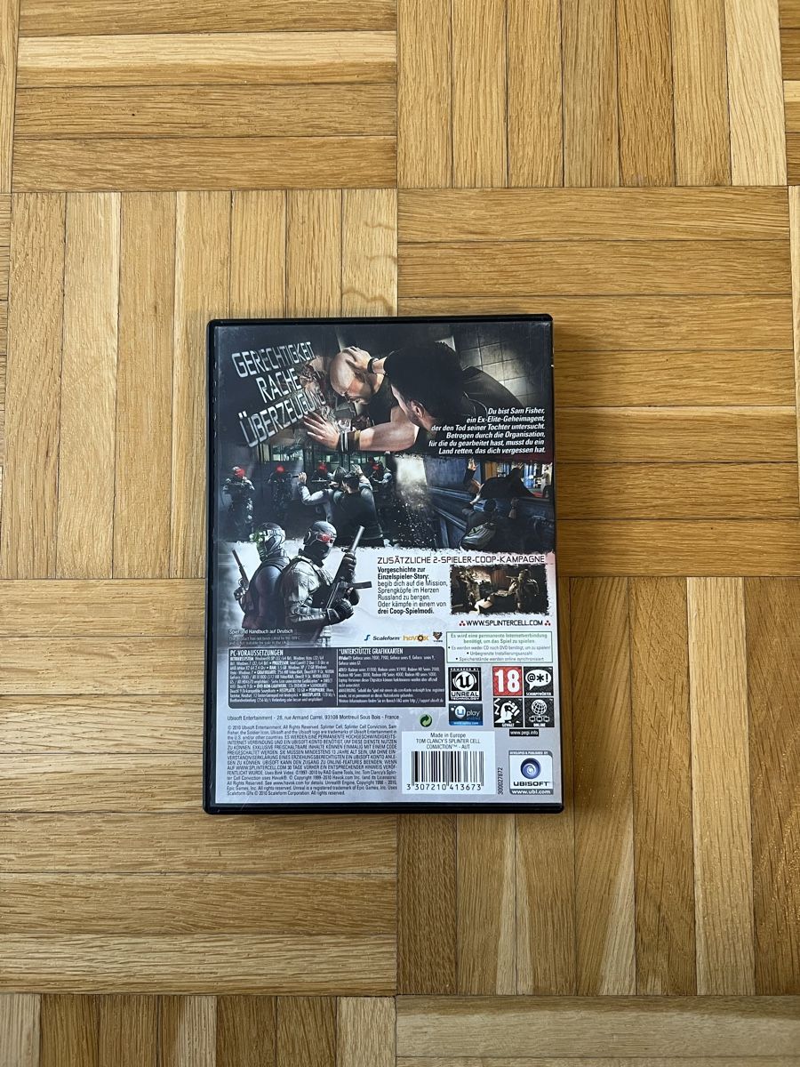 Spiele: Splinter Cell Conviction PC-Game – Gebraucht aus Uzwil von PinarClassics 1