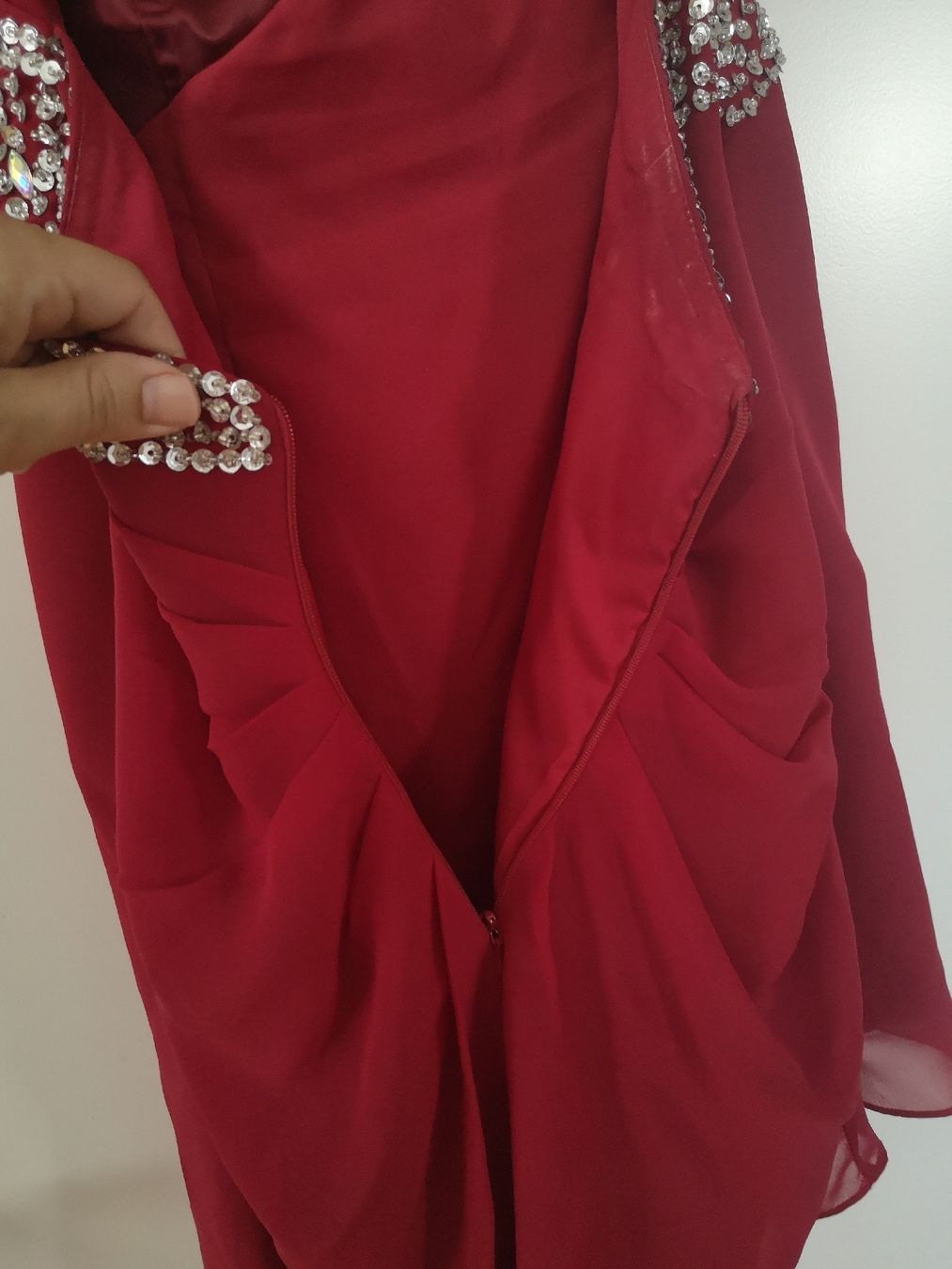 Vestiti: Festkleid Bordeauxrot – Usato da Sissach venduto da sasocla 5