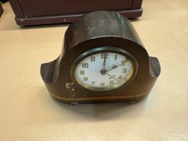 Antiker Holz Tischwecker Sammlerstueck, Ra