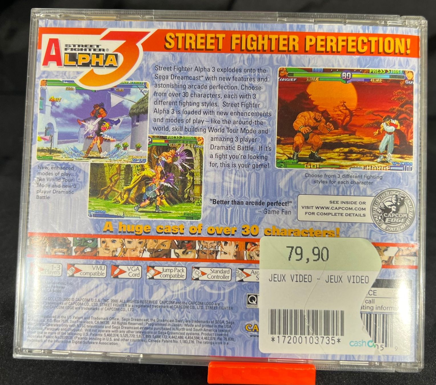 Sega Giochi: Jeu sur Dreamcast : Street Fighter Alpha 3 – Usato da Biel/Bienne venduto da new-life 1